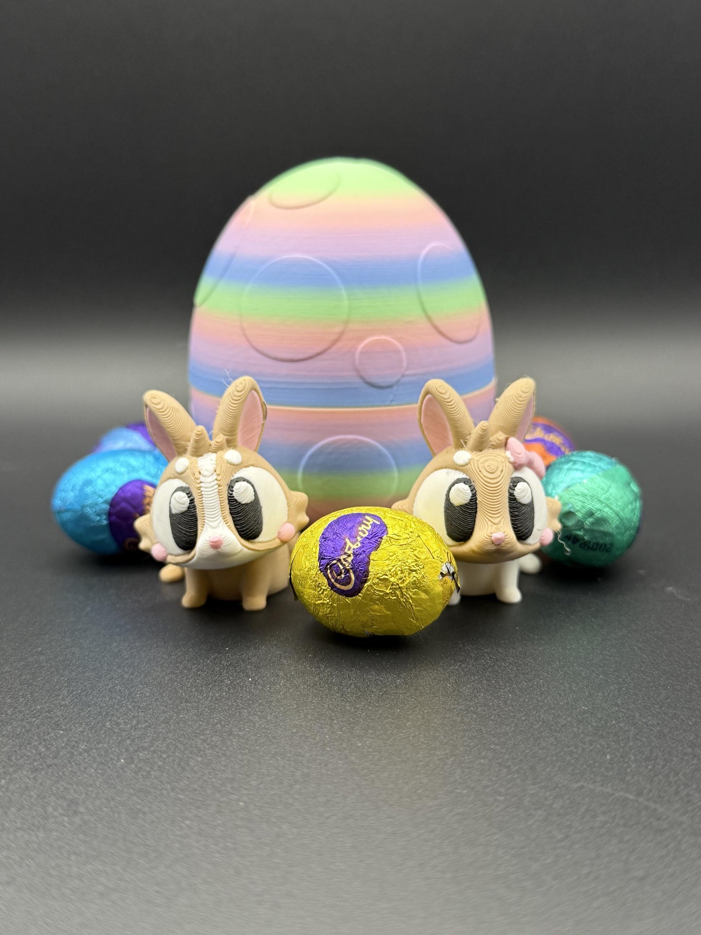 Twist-Open Egg with Adorable Bunny Inside