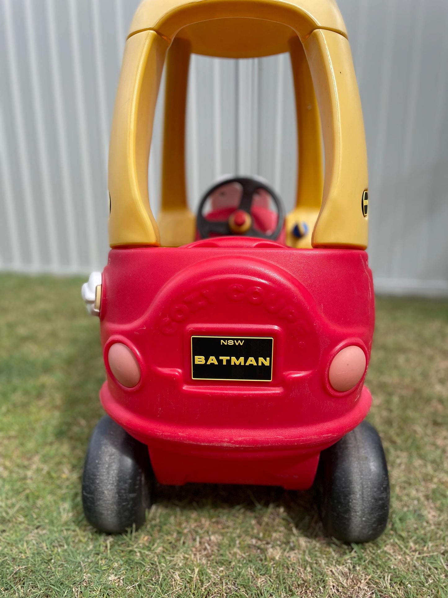 Personalized Rear Number Plate for Little Tikes Cozy Coupe