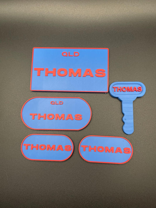Personalized Little Tikes Number Plate & Key Set