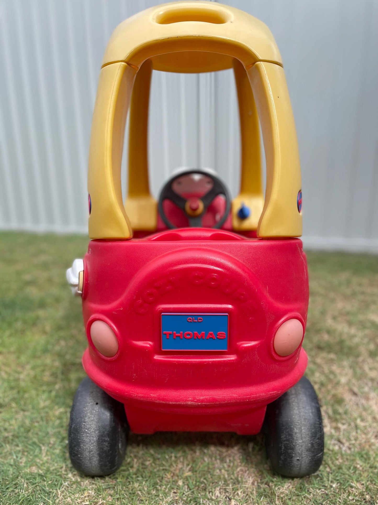 Personalized Rear Number Plate for Little Tikes Cozy Coupe