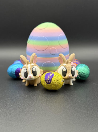 Twist-Open Egg with Adorable Bunny Inside
