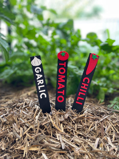 Personalized Garden Markers | Herb & Vegetable Identification Sticks