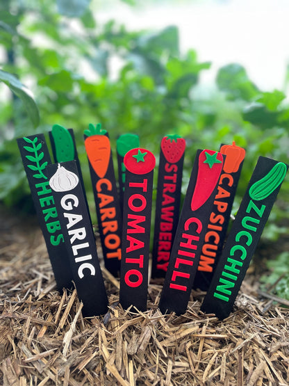 Personalized Garden Markers | Herb & Vegetable Identification Sticks