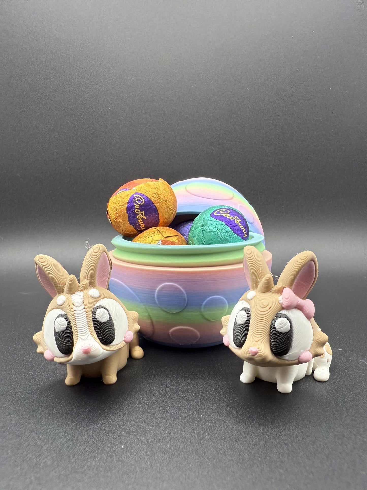 Twist-Open Egg with Adorable Bunny Inside