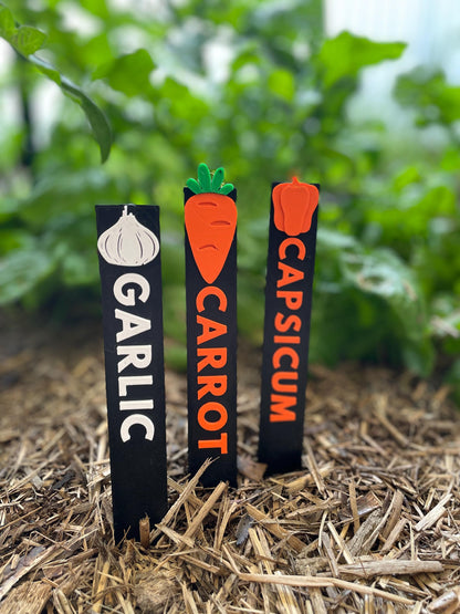 Personalized Garden Markers | Herb & Vegetable Identification Sticks