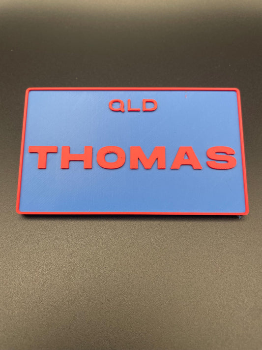 Personalized Rear Number Plate for Little Tikes Cozy Coupe