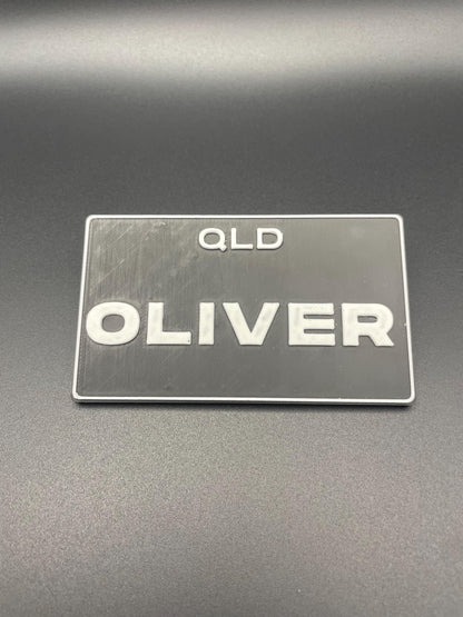 Personalized Rear Number Plate for Little Tikes Cozy Coupe
