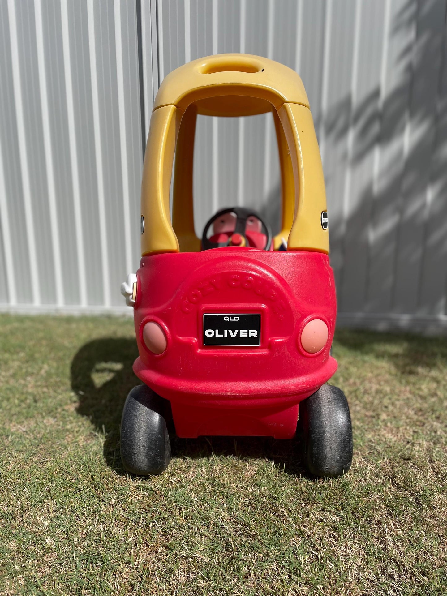 Personalized Rear Number Plate for Little Tikes Cozy Coupe